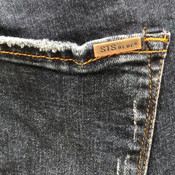 STS Blue ankle skinny jeans with ribbon side trim. - Picture 5 of 6